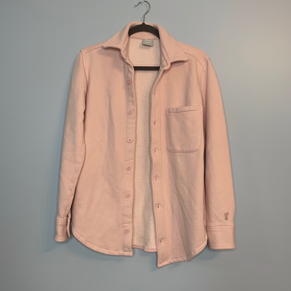 TNA Cozy Fleece Boyfriend Shirt Jacket